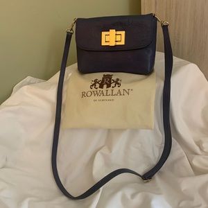 Rowallan of Scotland crossbody mini bag in blue leather